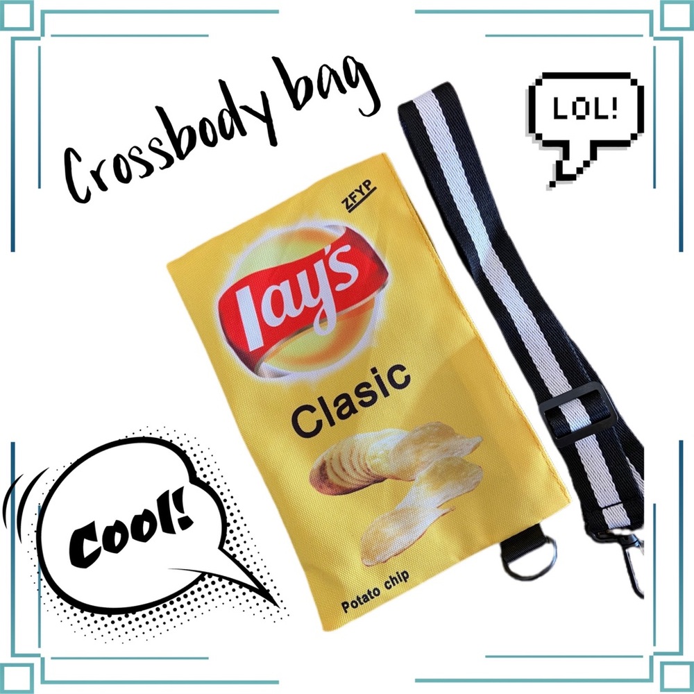 SALE! Potato Chip Crossbody Bag